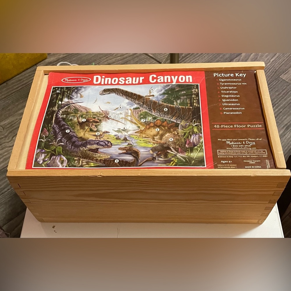 Melissa & Doug Dinosaur Canyon Floor Puzzle - 48 Pieces Dinosaurs Puzzles